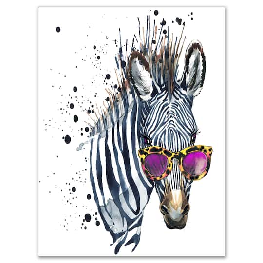 Designart - Funny Zebra Watercolor